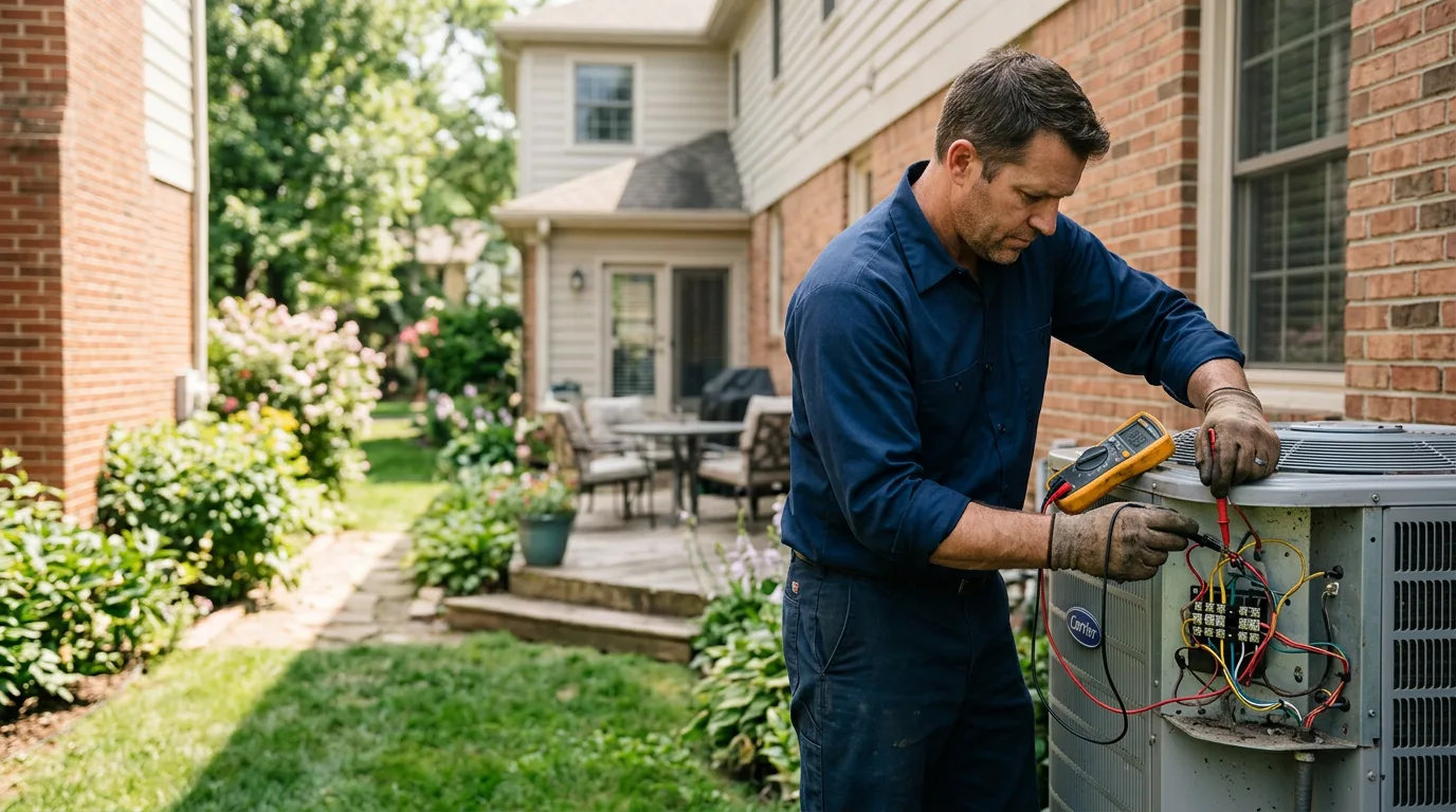 HVAC technician working near Redding, IA